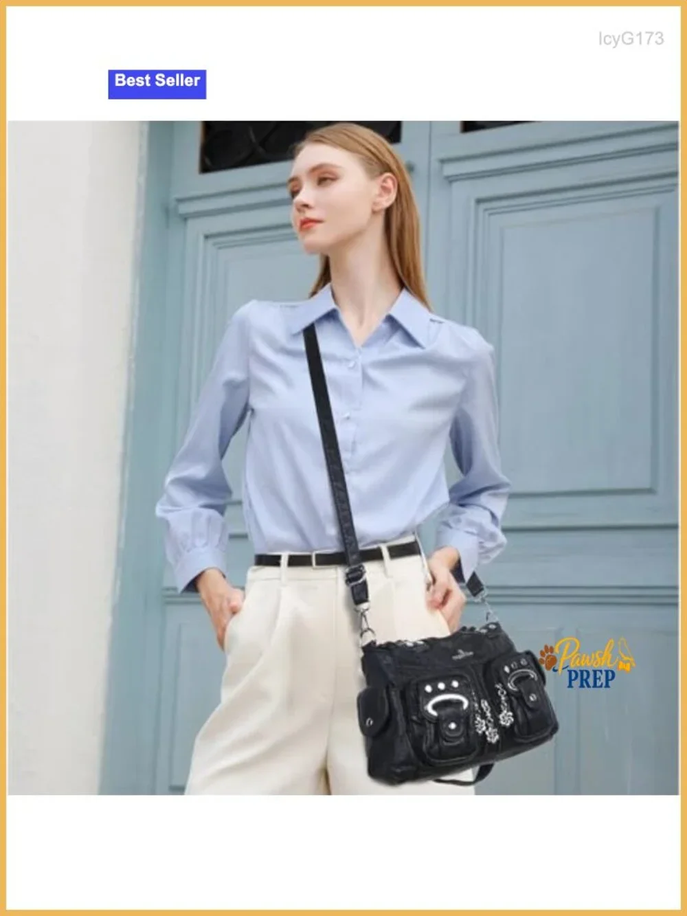 Vegan Leather Hobo Bag Multi-Pocket Crossbody Adjustable Strap